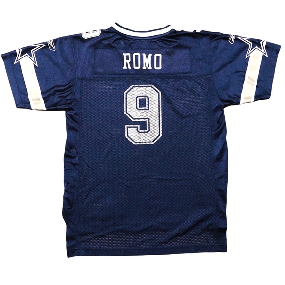 Tony Romo #9 Dallas Cowboys NFL Equipment Reebok Jersey Youth Size XL (18/20) - Picture 11 of 11